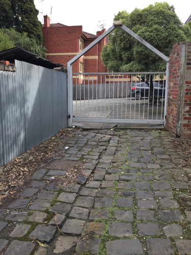 Secure gated parking close to city and services.