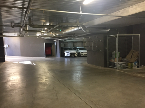 Secure basement parking