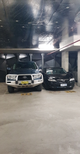 Inner city parking space