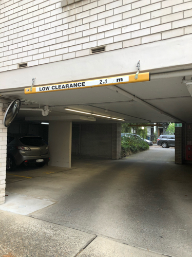 Private covered parking spot close to CBD