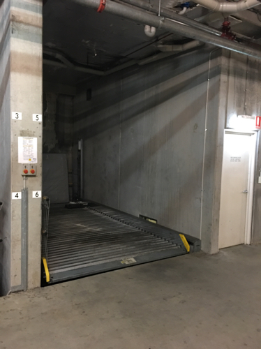 Underground garage parking bay available