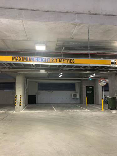 Indoor lot parking on Batman St in West Melbourne