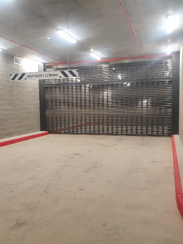 Large parking space in covered garage of the Ruby building, Gungahlin city center.