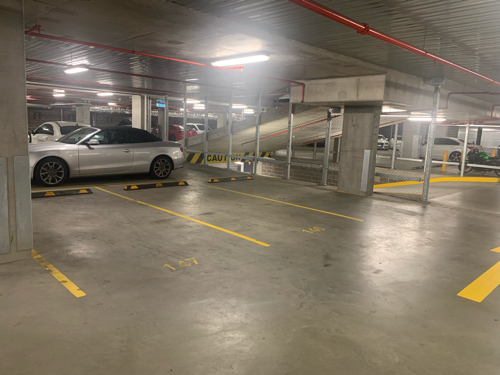 Indoor parking in Docklands!