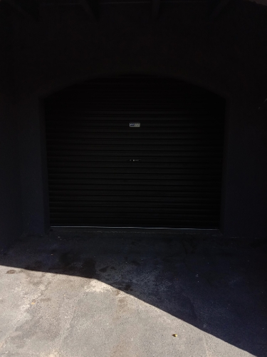 Lockable carport with lighting