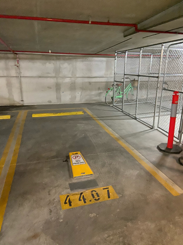 The carpark space is inside the Brisbane Skytower