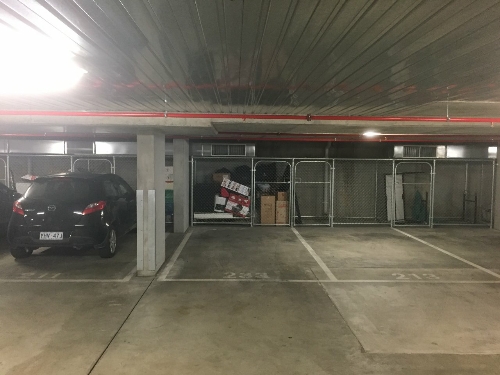Secure underground car park in Hawksburn village