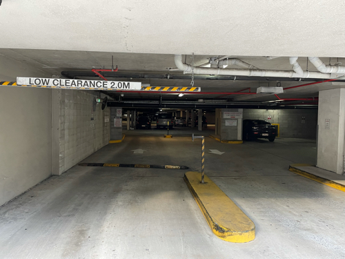 Secure underground car park