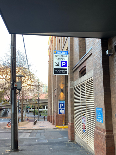 Great above ground secure parking spot, in Pyrmont, 10 mins walk from darling harbour
