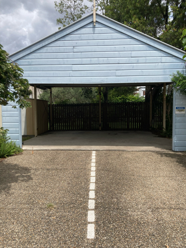 Covered car port in Kangaroo Point