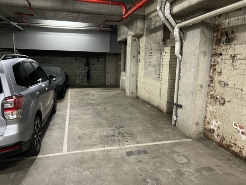 Large car bay in secure garage
