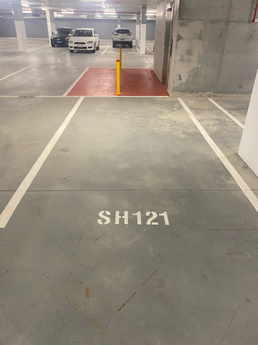 Perfect underground secure carpark!