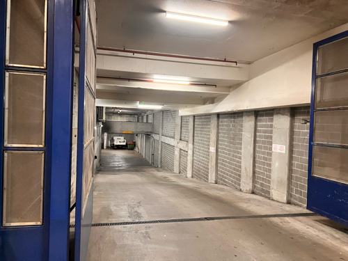 Underground secured car park with 24x7 access