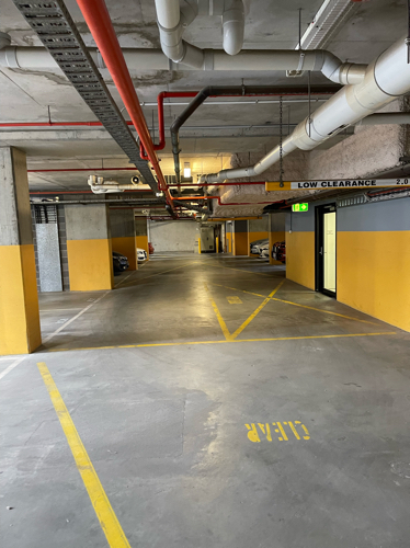 Indoor lot parking on A'beckett Street in Melbourne Victoria