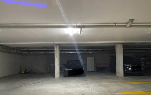 Underground secure car space parking