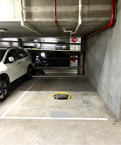 Indoor car parking lot on St Kilda Rd (opp. Toorak Rd Tram Stop)